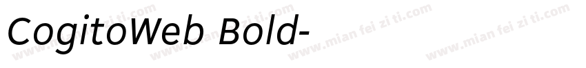 CogitoWeb Bold字体转换